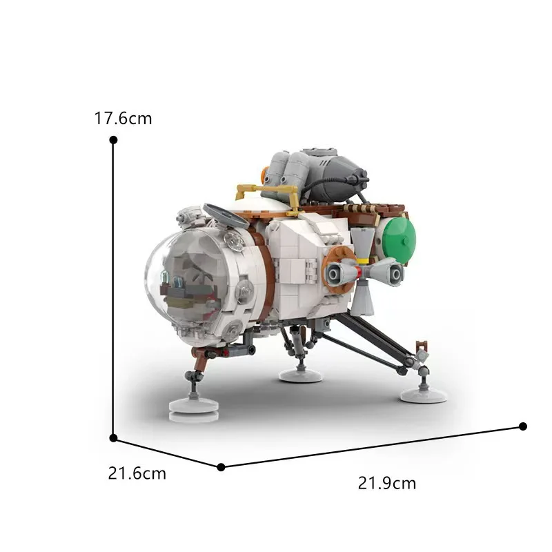 MOC Spacecraft Large Size Outer Hearthian Ship Building Block Collector's Figure Wilds Space Airship Spaceship Toy Home Display