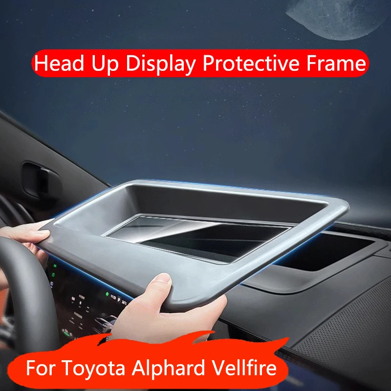 

Head Up Display Protective Frame For Toyota Alphard Vellfire 2023 2024 Car HUD Display Protective Cover Frame Accessories