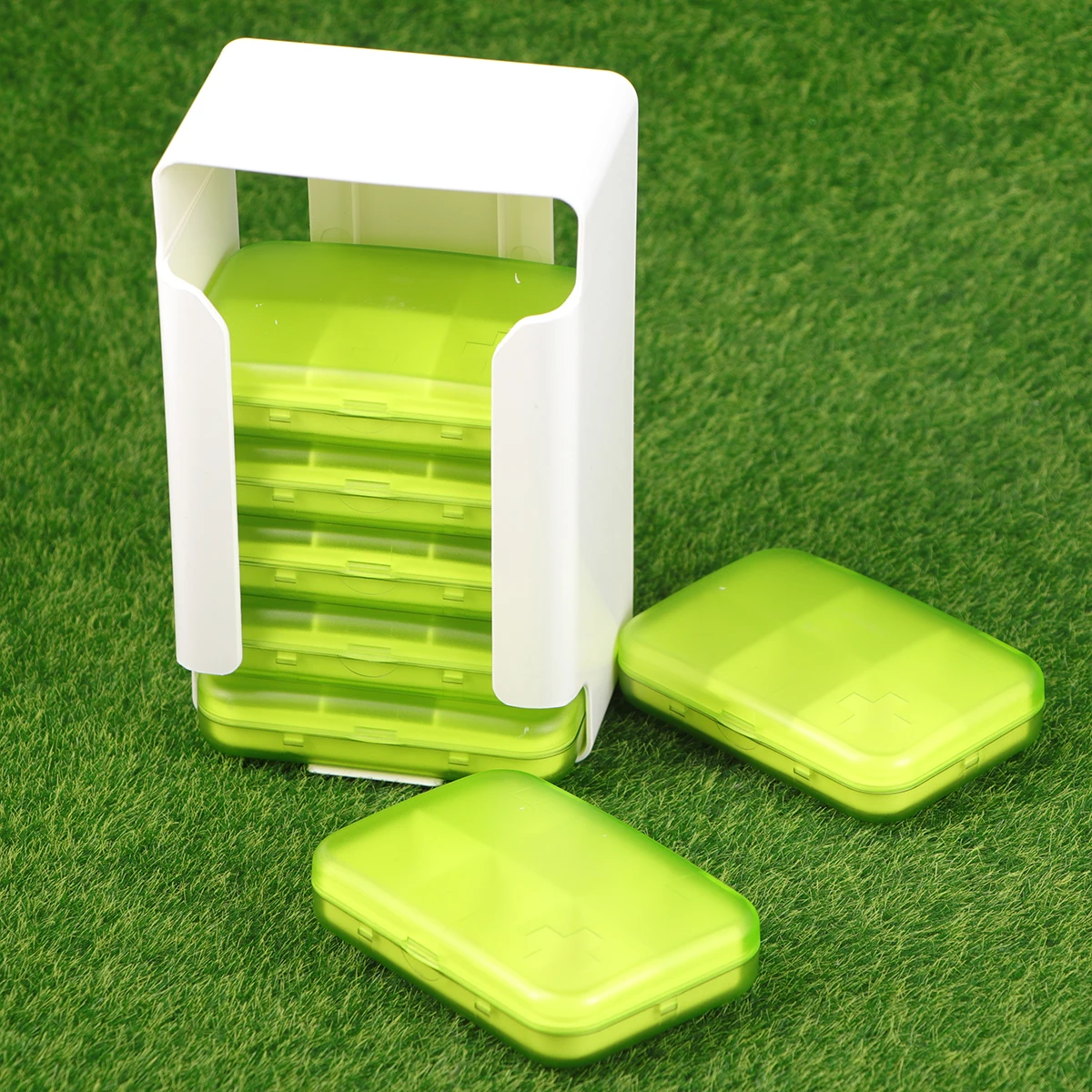 

Durable 7 Layers 42 Grids Portable Medicine Storage Case Organizer with Removable Trays Case Storage