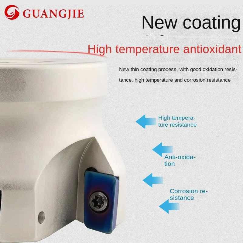 90 plan à angle droit fraisant Cutter50R0.8CutterTAP/BAP400R-63