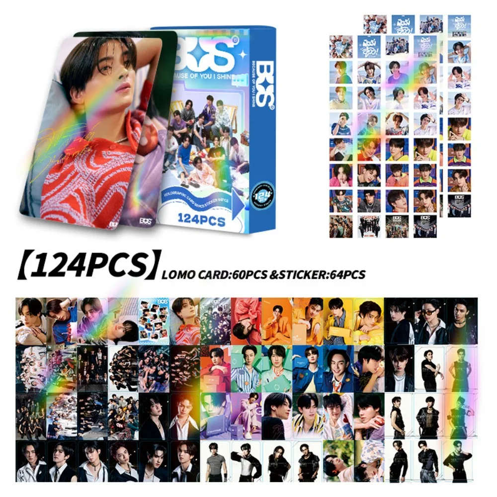124 laser flash cards, Taixing men's group BUS collection card, double-sided LOMO card, photo card, greeting card sticker