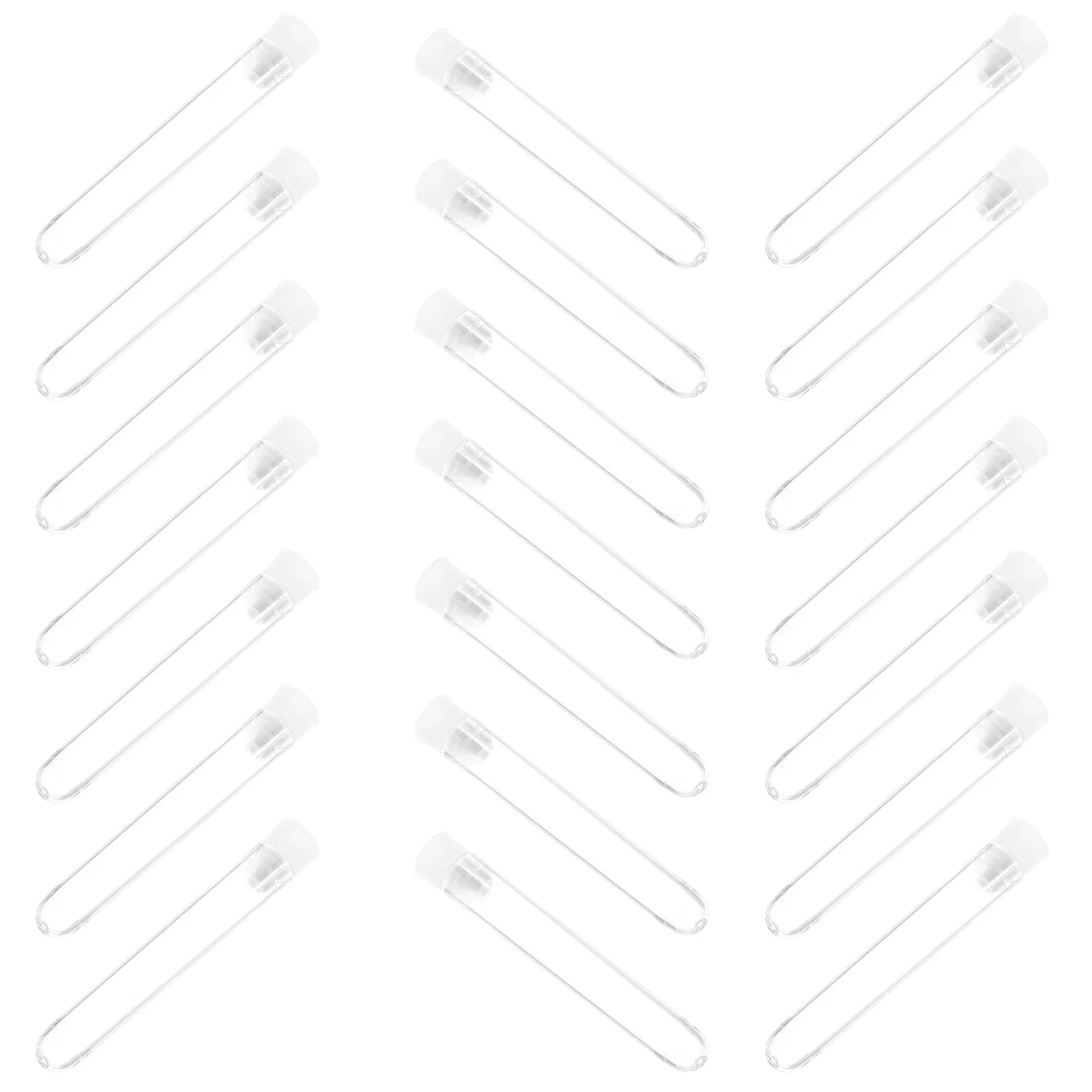 

100 Pcs Test Tubes with Lids Plastic Lotion Bottle Disposable Containers
