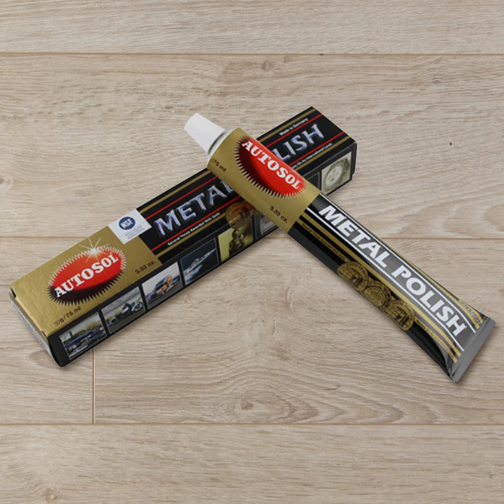50/100g Metal Polishing Paste Multi-function Metal Polish Cream Brightening Cleaning Polishing Paste for Motorcycle Car Scratch