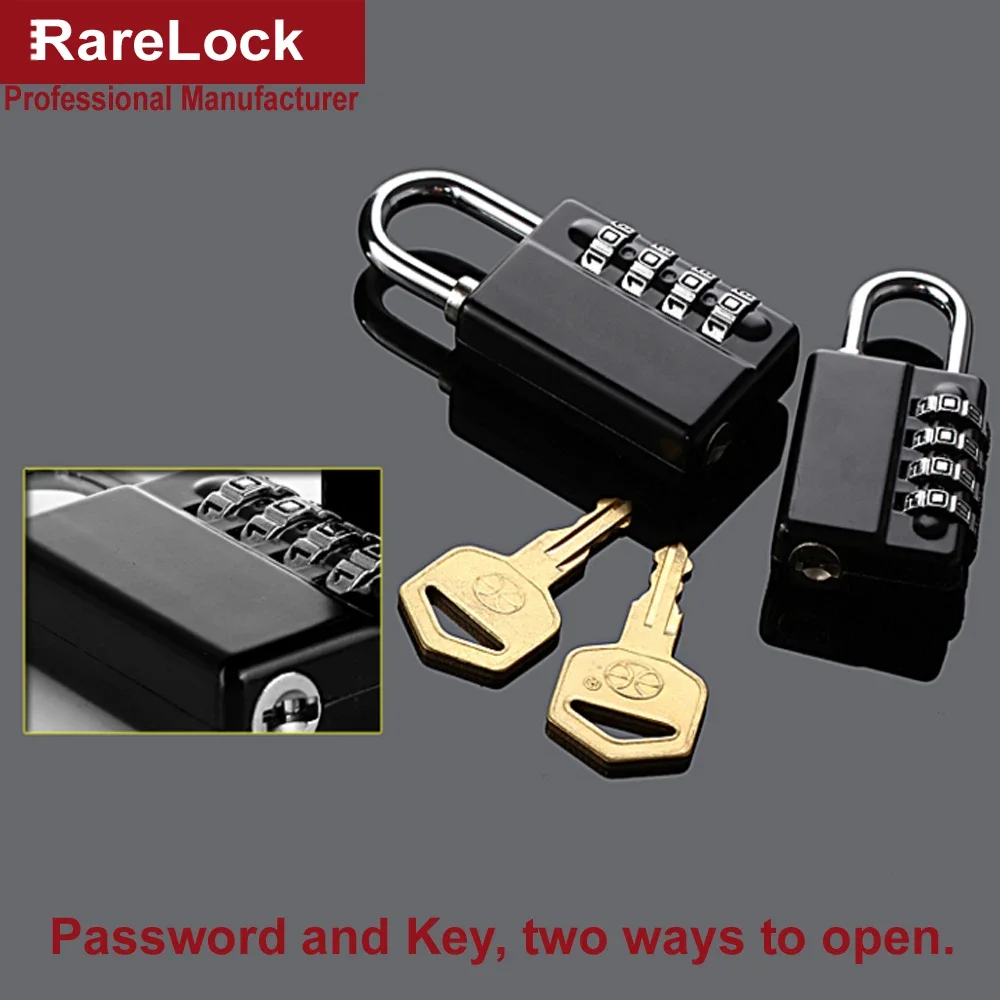 قفل مجمع مع مفتاح رئيسي 2 حجم اللون قفل برمز لصندوق الخزانة باب الصالة الرياضية لتقوم بها بنفسك Rarelock MMS459 H