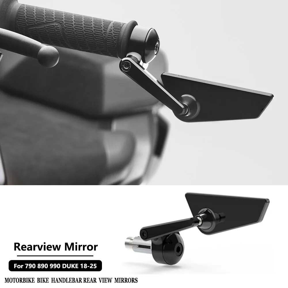 

For KTM 790DUKE 890DUKE R GP 990DUKE 2018-2025 NEW Motorcycle Black Handlebar Bar End Mirrors Handle Bar End Mirror Side