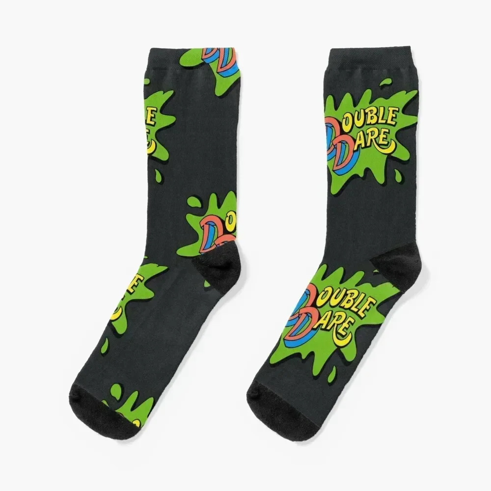 

Double Dare Slime Splat Logo Socks essential cycling winter thermal Girl'S Socks Men's