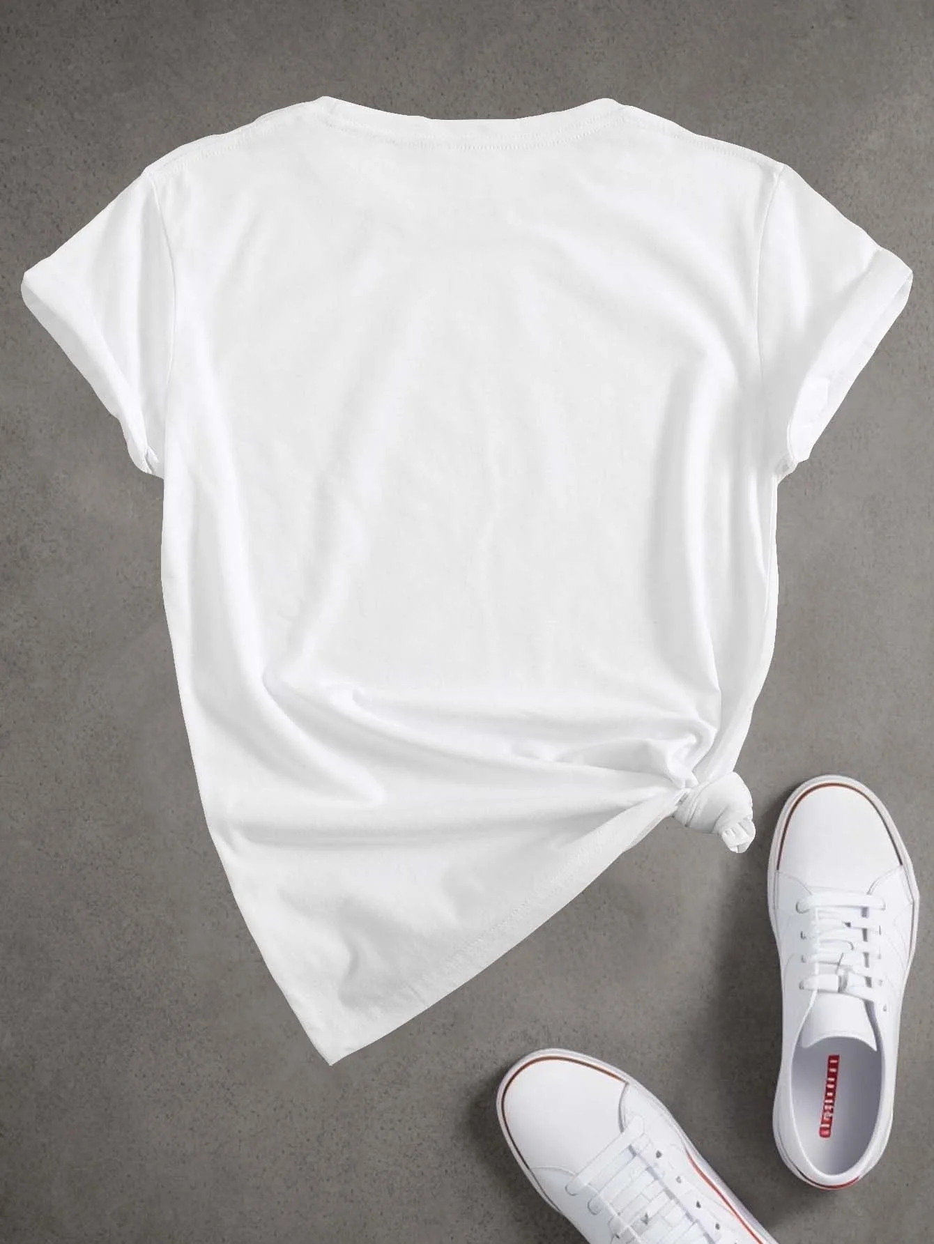 Vibrant Summer and Spring T-Shirt for Women Colorful Ice Cream Cone  Strawberry Print T-Shirt Casual Crew Neck Short Sleeve Top - view 3
