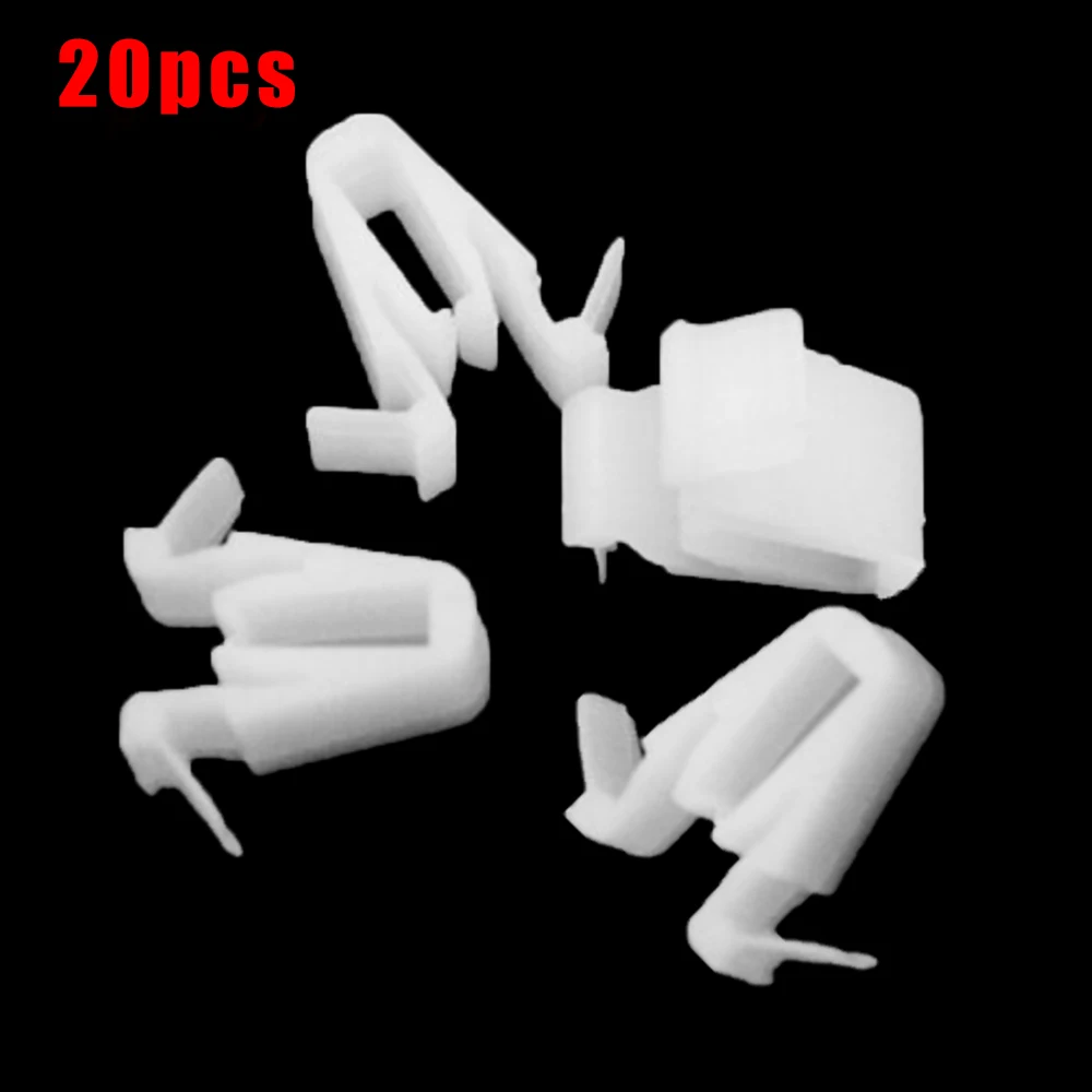 

For Toyota For Lexus Door & Garnish Moulding Clips Pack Of 20 Reliable Plastic White Color Interchange Part # 6777158010