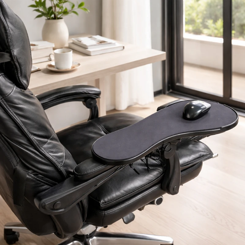 Pressure Relief Mouse Pad Wrist Support Cushion ABS Engineering Plastic Rack Chair Armrest Adapter Comfort Working Accessory