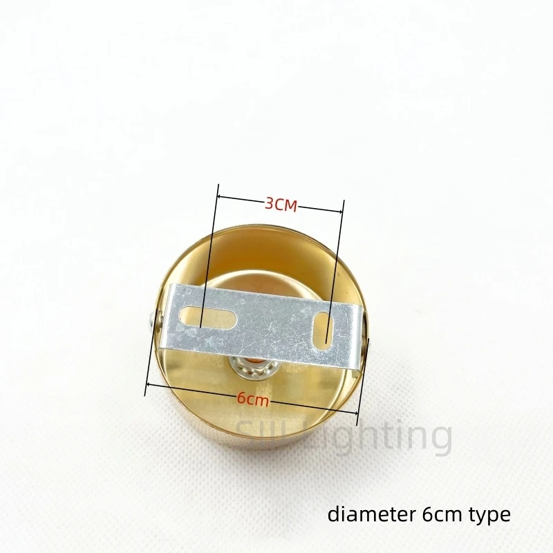 Metal Ceiling Plate Steel Wire Ceiling Rose Iron Lamp Base Round Ceiling Canopy for Chandelier E27 Led Pendant Light Lamp Base