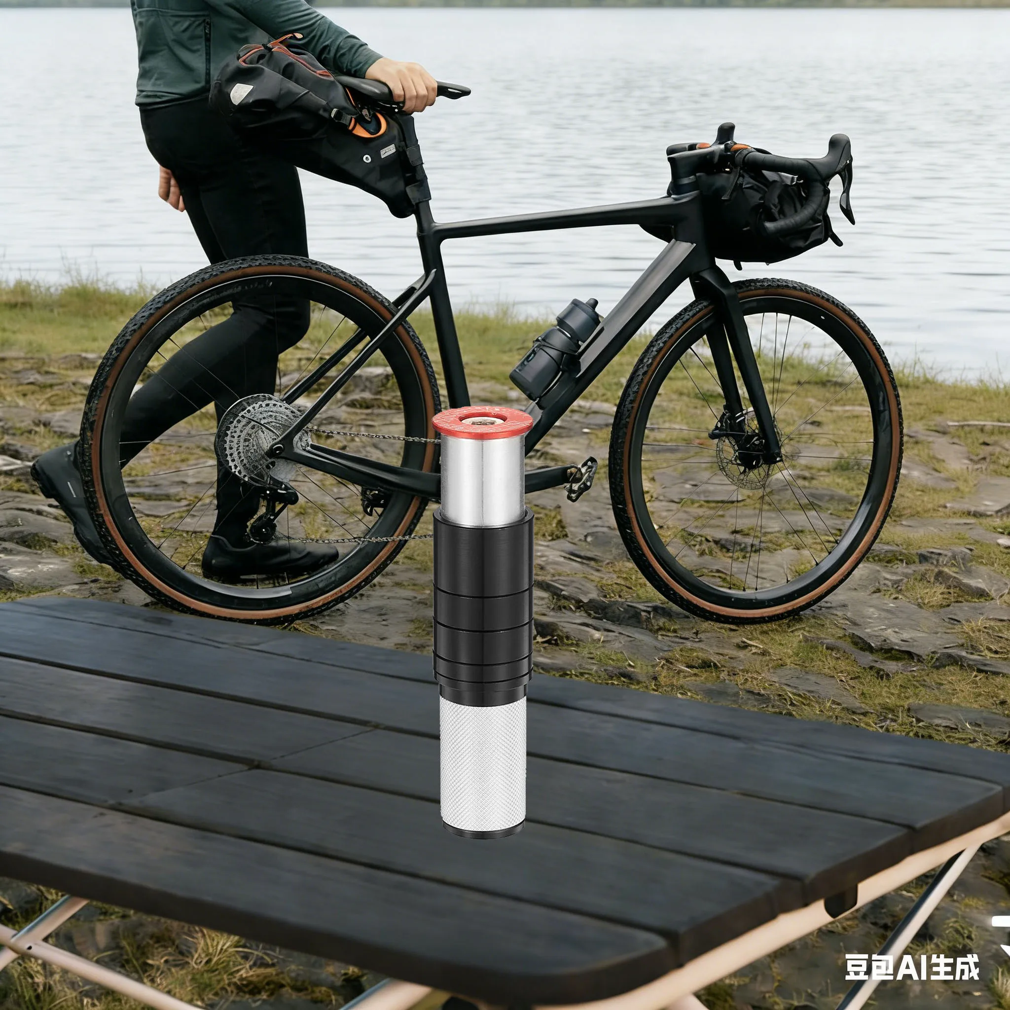 

Bike Front Fork Stem Riser 28.6mm Aluminum Alloy Hidden Stem Increaser Bicycle Built-in Front Fork Extender Replace Accessories