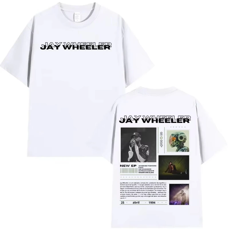 2025 الصيف رابست جاي ويلر جولة الجرافيك تي شيرت الرجال ريترو موضة القطن قصير الأكمام تي شيرت فضفاض الهيب هوب القوطية قميص #4