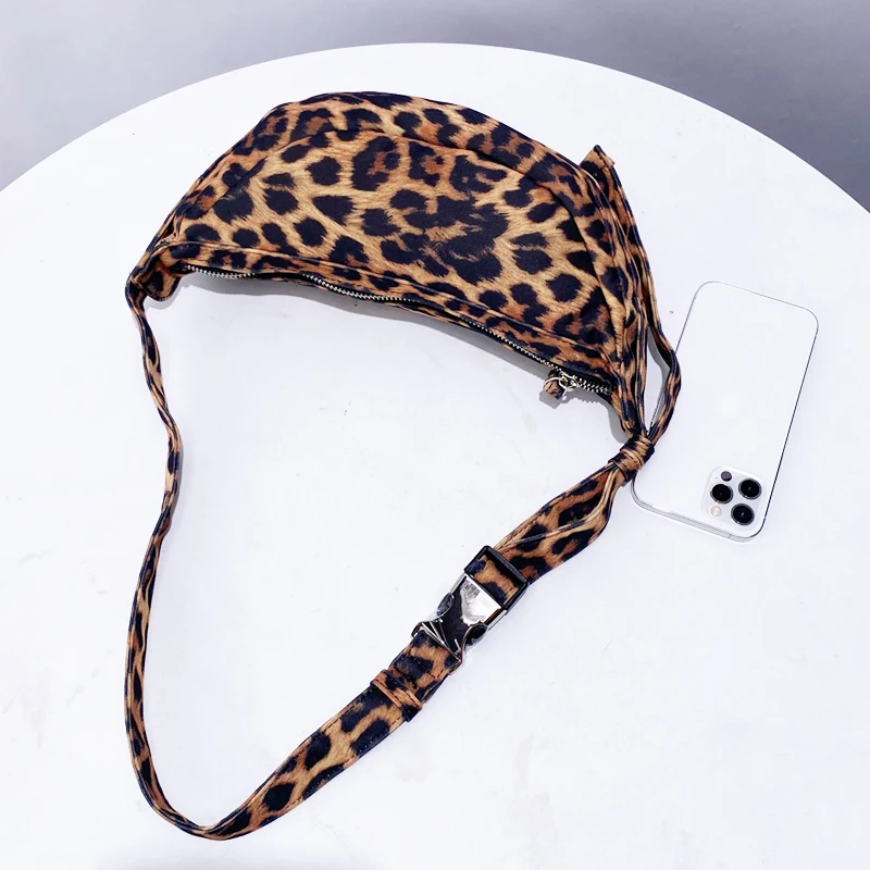 Leopard Print Printing Hobos Bags For Women Luxury Designer Handbag Purses 2024 New In Fashion Large Capacity Underarm Shoulder