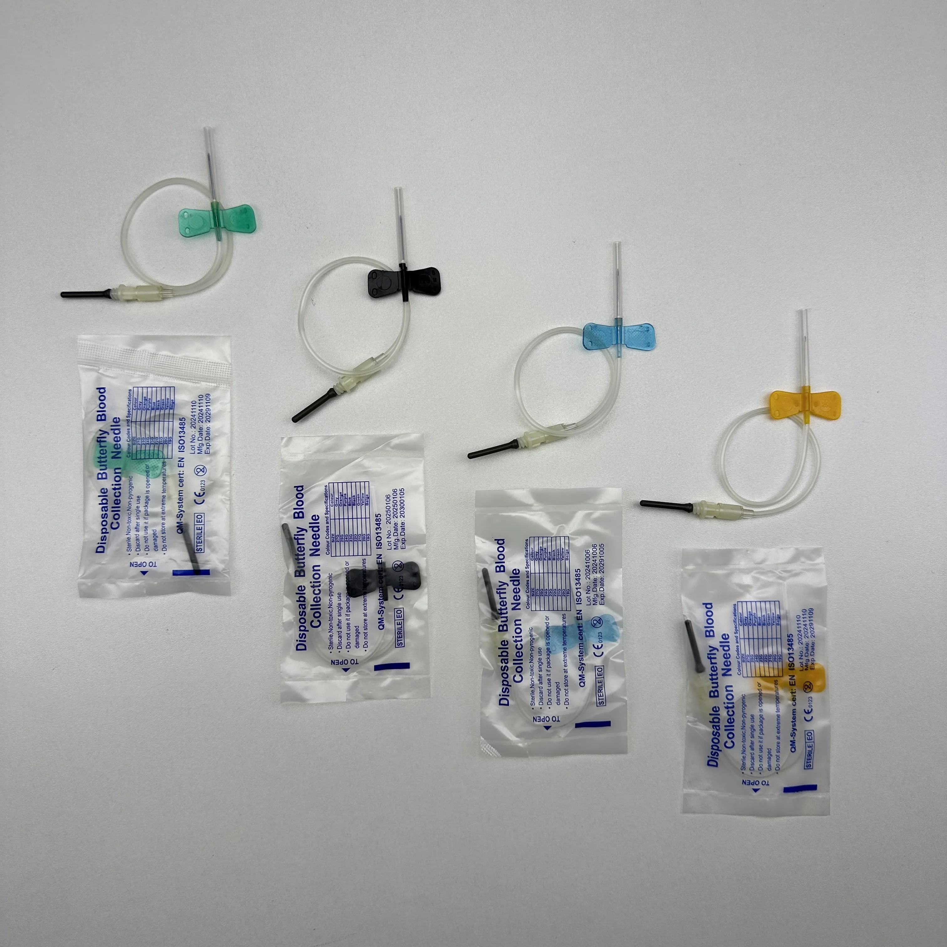 

50pcs/lot Disposable Butterfly Blood Collection Needle double wing type Blood Collection Needle Pet Care Room Cat Dogs Animal