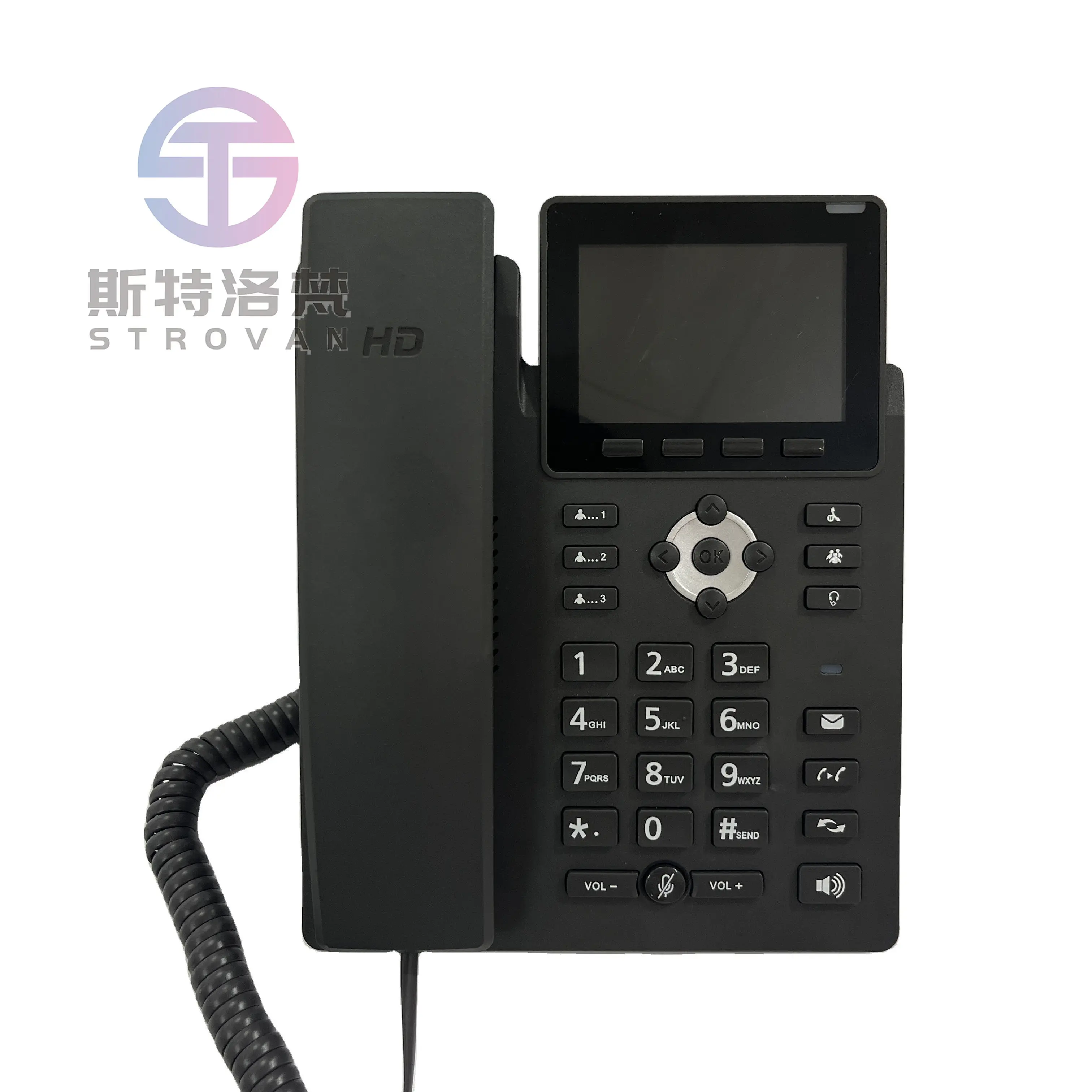 Home Office WiFi IP Phone with 6 SIP Lines POE Power Supply 2.4G 5.8G Support Wireless VOIP Telephone