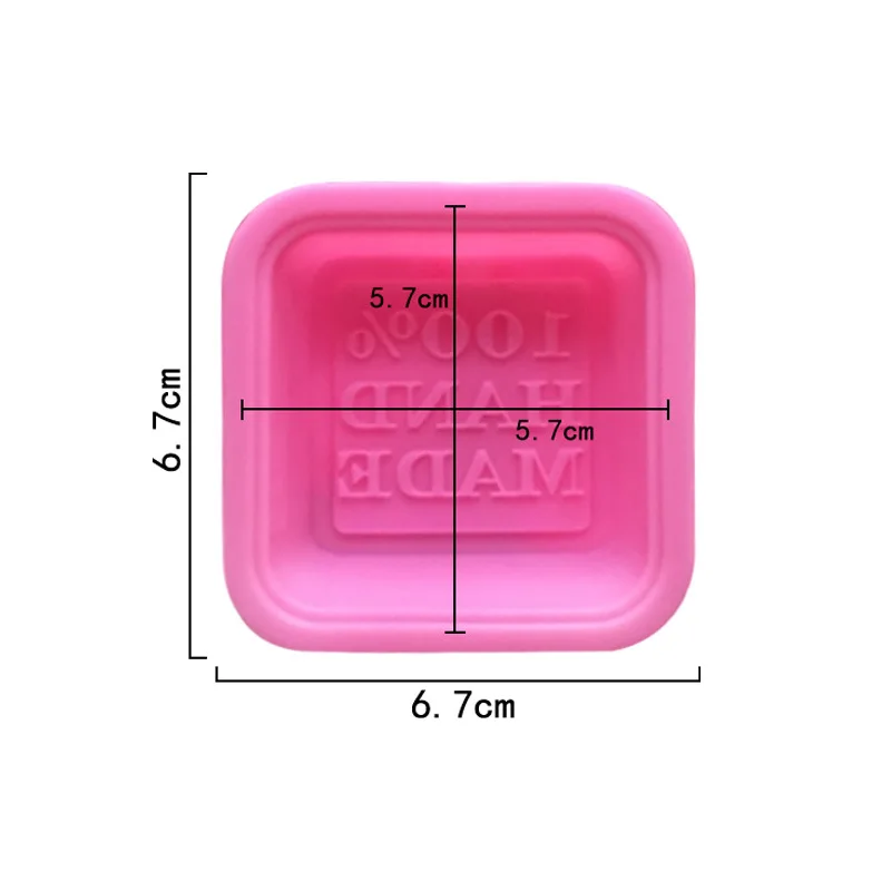 20/10 szt. Formy do mydła do piekarnika kwadratowe silikonowe ręcznie robione silikonowe rękodzieło słodkie do rękodzieła artystycznego kwadratowe