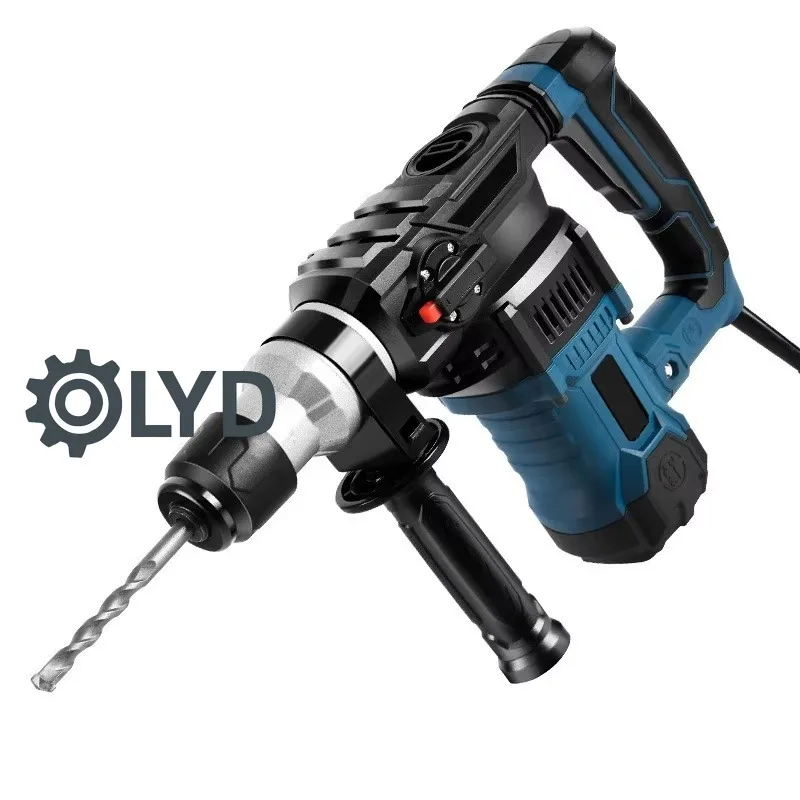Dual Voltage 220V 110V Industrial Rotary Hammer SDS PLUS Drill Shank Impact Energy 6 0J for Wall Floor Demolition
