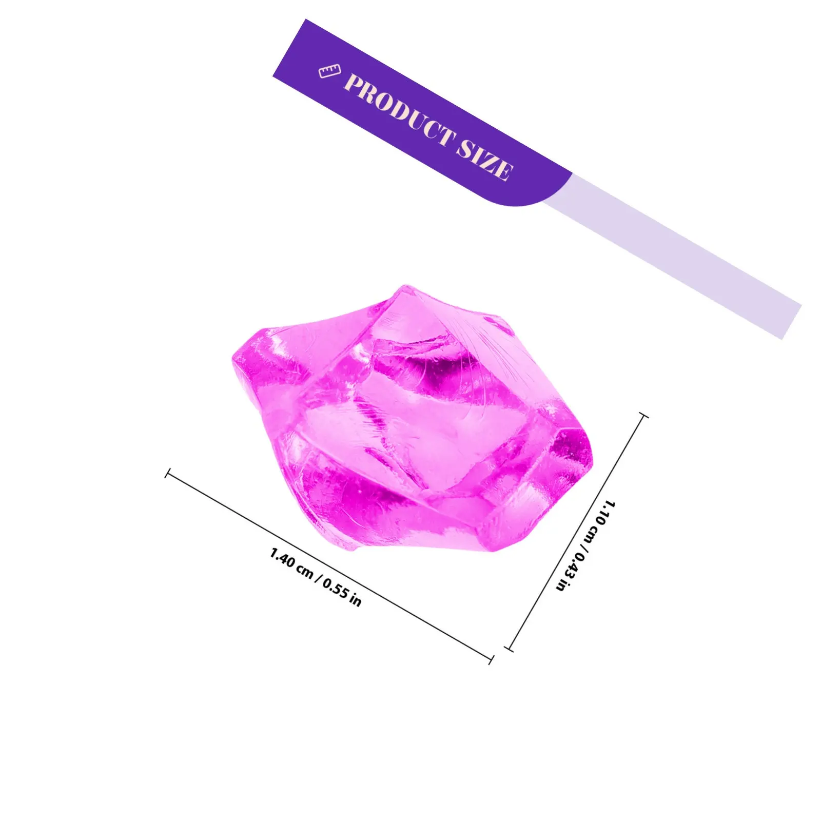500Pcs Acrylic Crushed Ice Simulation Fake Ice Cubes Colored Irregular Shape Refractive DIY Decoration Photo Props