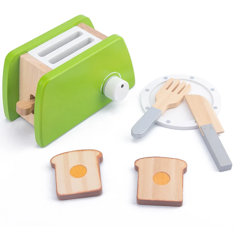 Juguetes de cocina de simulación para niños, Juguetes Educativos de Educación Temprana, ollas y sartenes de simulación de madera, comida, juego de rol para chef