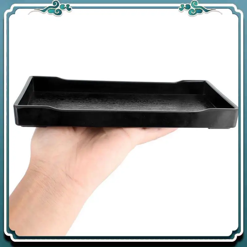 

Надежный 5-кратный пластиковый прямоугольный лоток для еды для обеда, черный