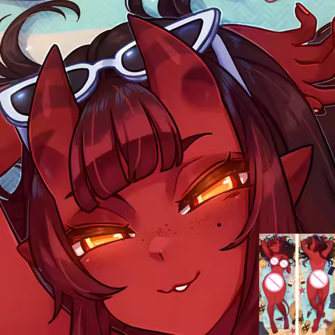 Dakimakura Anime Fluffy Furry Orcus Meru Female Pillowcase Double-sided Print Hugging Body Bed Pillow Cover Case Dropshipping