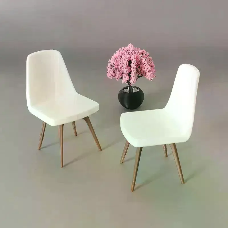 Mini silla de simulación para casa de muñecas, modelo de muebles para casa de muñecas, decoración, casa de muñecas de juguete, accesorios de construcción de microescena, 1/12