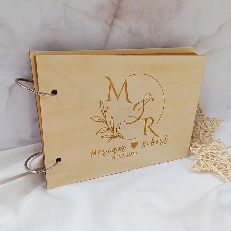 Custom Wedding Guestbook Rustic Wedding Decoration Mariage Signature Guestbook Party Decor Favor Anniversary Wedding Gifts