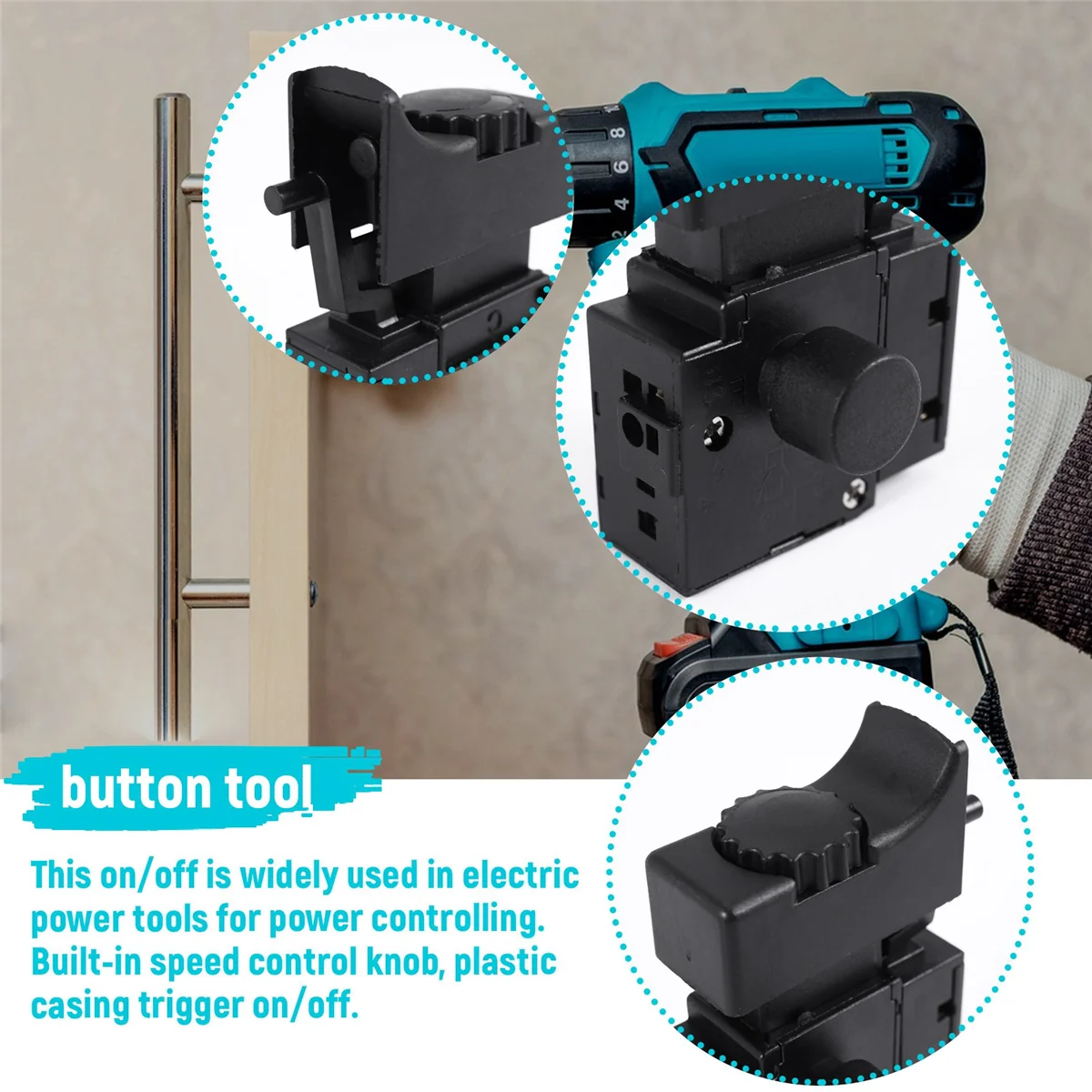 1PCS FA2-6/1BEK 250V 6A 5E4 ล็อคเครื่องมือไฟฟ้าเจาะ Trigger SWITCH ไฟฟ้าเครื่องมืออุปกรณ์สวิทช์