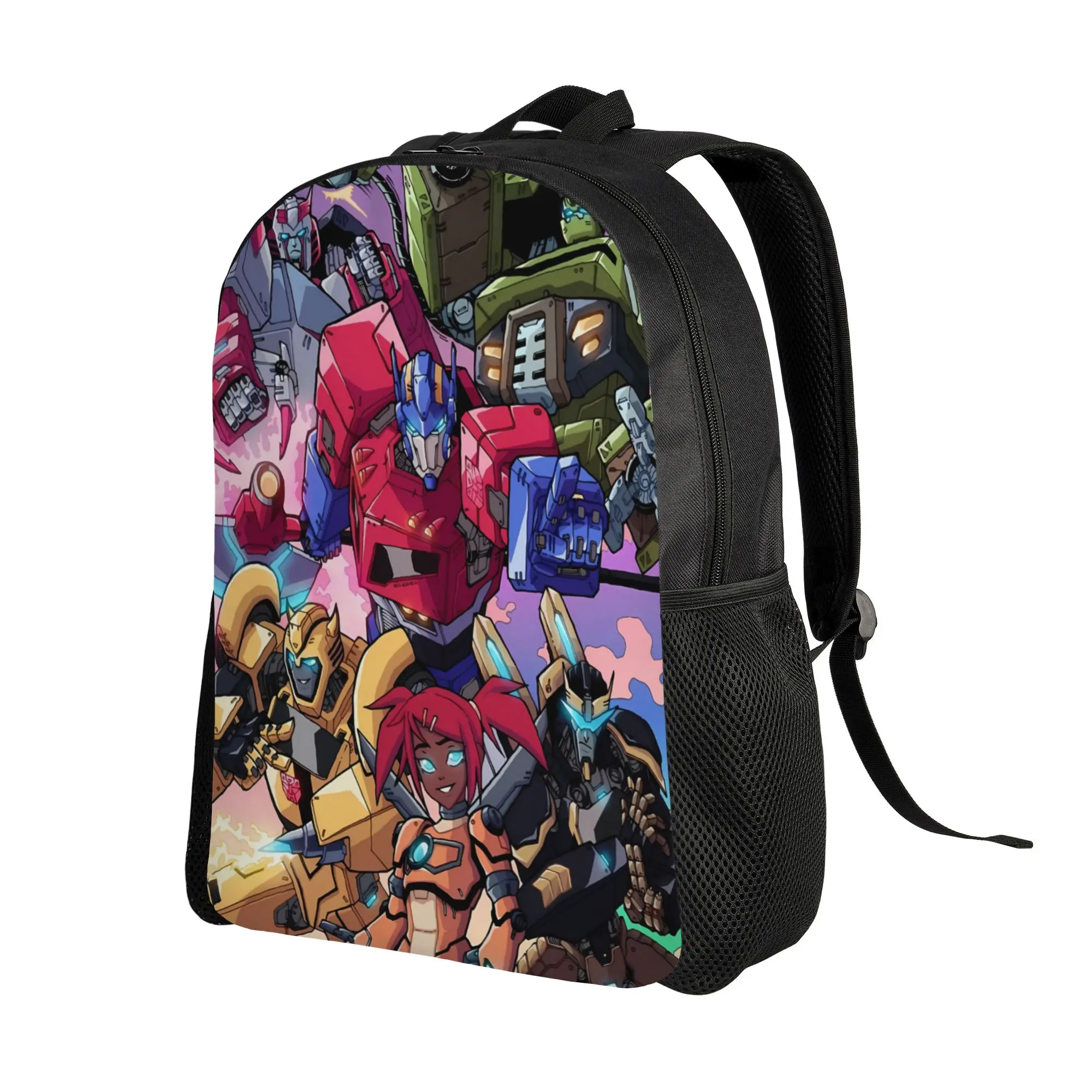 Transformered Cartoon Backpack 3D Printed Travel Backpacks Teen Designer Pattern High School Bags Casual Rucksack