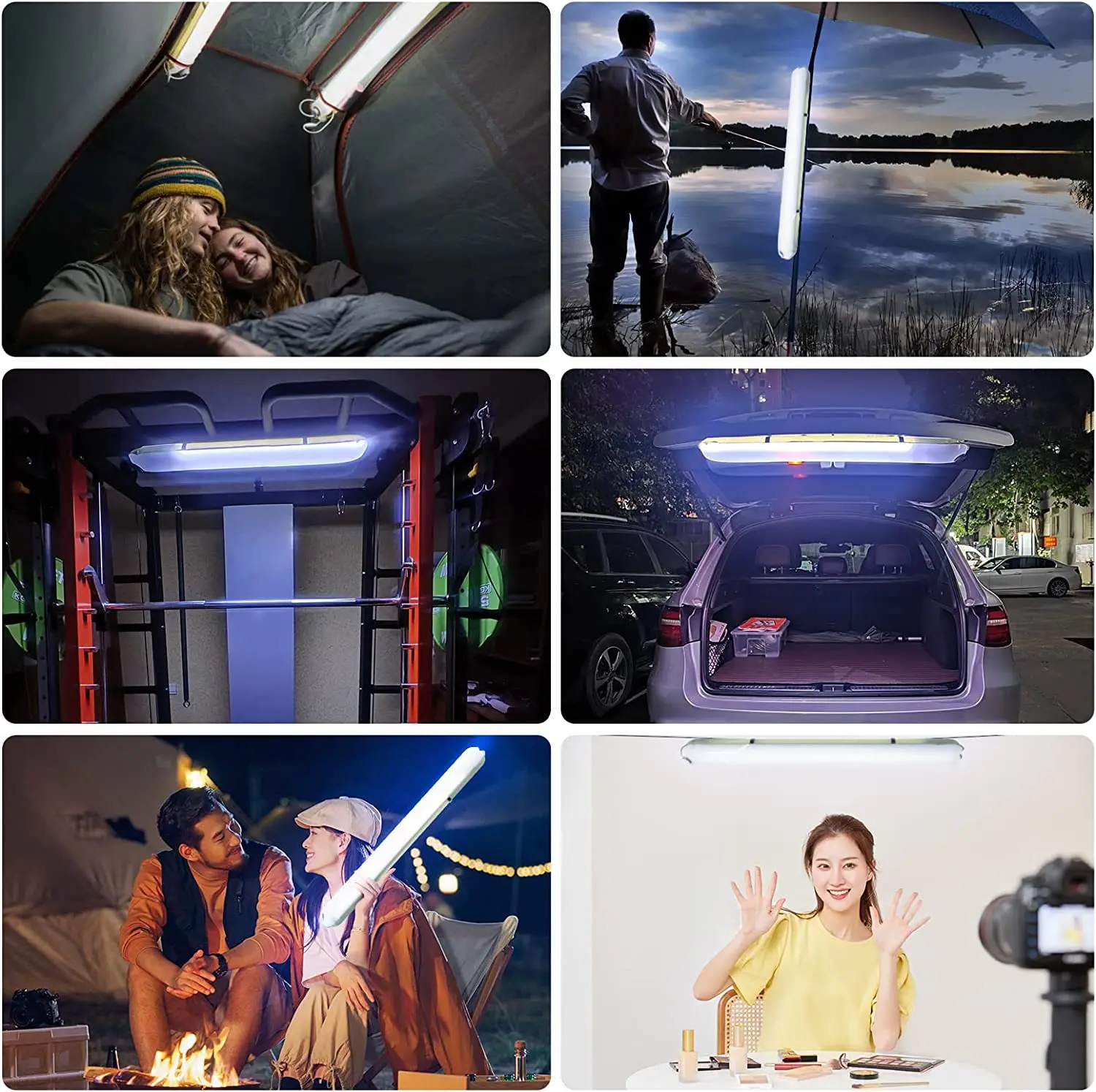 Ztarx Flexible Light Air Inflatable Tube Light USB Solar Charging & Built-in Battery LED Light Photography Magnetic Soft Light