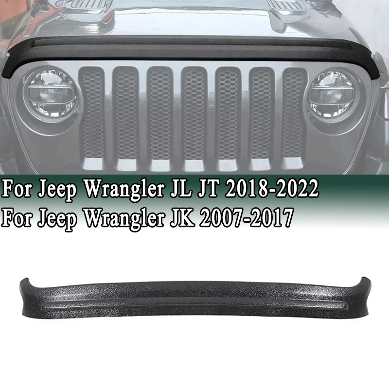 

Позашляховая передняя защита капота двигателя для Jeep Wrangler JL JT 2018-2022/SJK 2007-2017, воздушный дефлектор капота, защита от ошибок