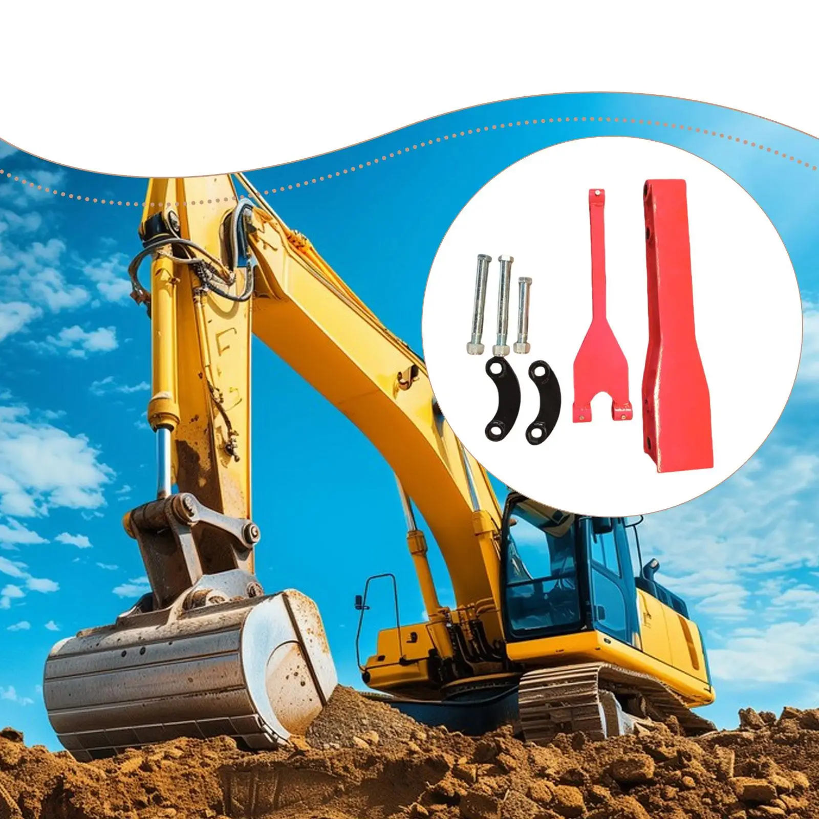 Professional Mini Excavator Arm Extension Heavy Duty Steel Accessories for Improved Job Site Efficiency