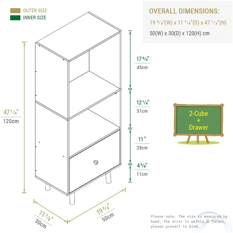 Open Shelf Cube Bookcase - 47