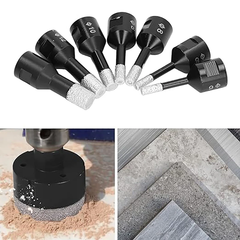 

1 шт., набор алмазных корончатых сверл 6/8/10/12/14/16 мм, набор алмазных кольцевых пил M14, набор алмазных сверл с внутренней резьбой