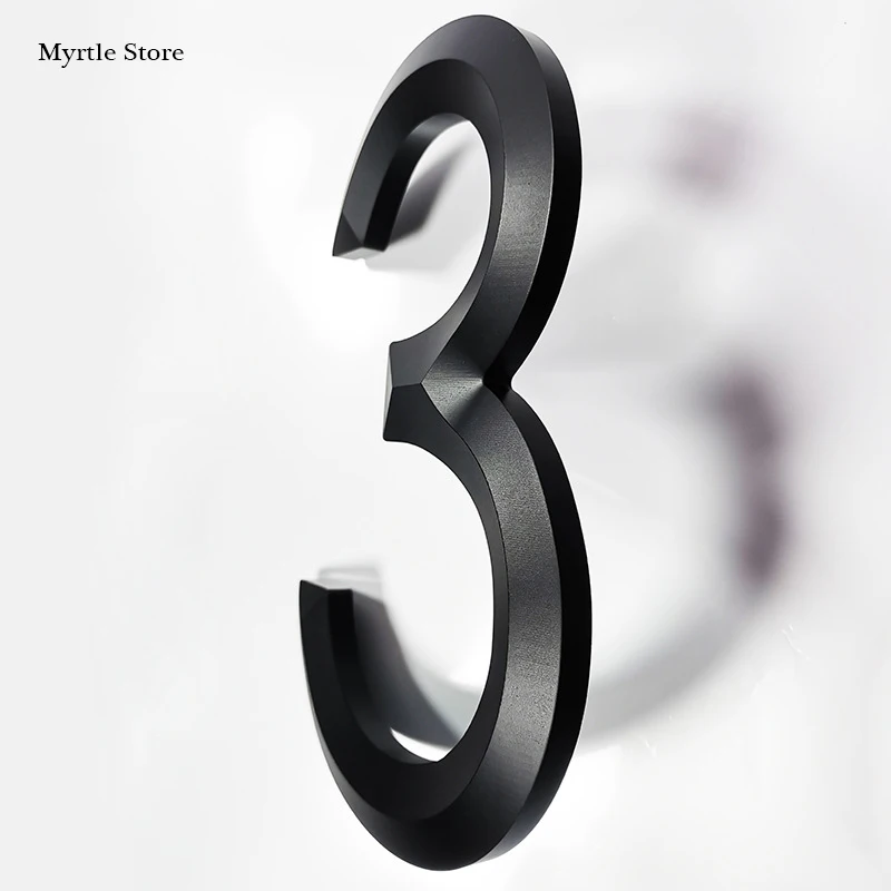 

8 дюймов/200 мм плавающий номер дома, 3D цифры, адресный знак #0-9, большие современные дверные таблички, домашние и уличные цифры