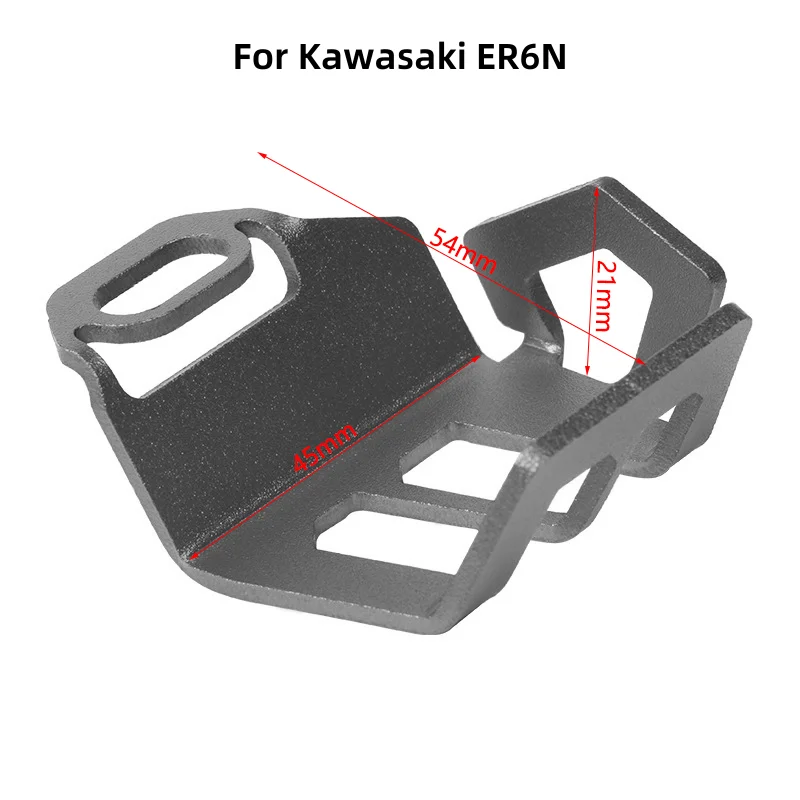 For Kawasaki ER6N ER 6N ER-6N 2006-2016 2013 2014 2015 Motorcycle CNC Rear Brake Fluid Reservoir Cover Guard Protection Sock