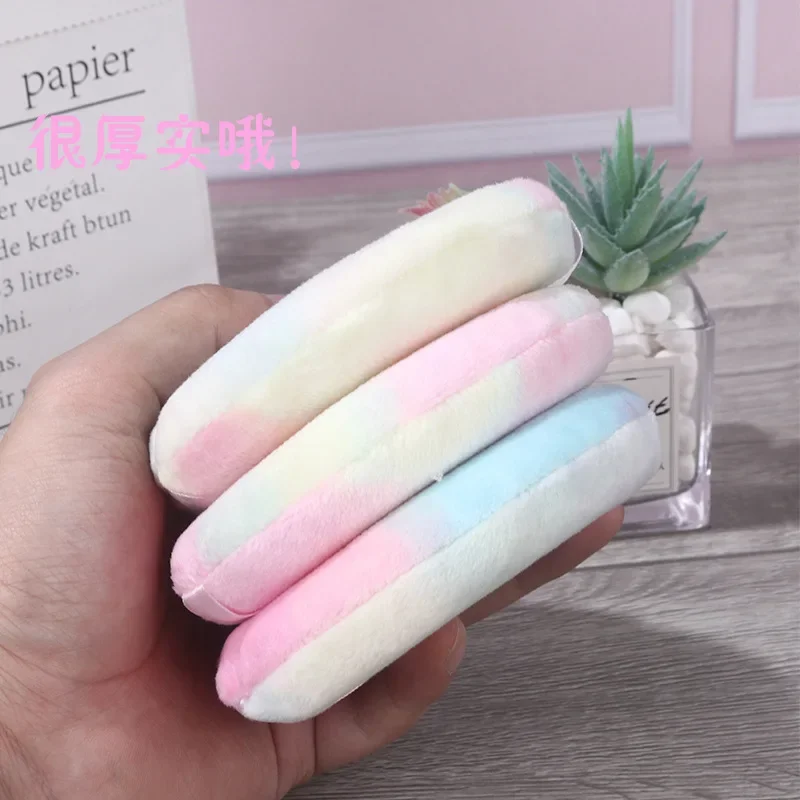 10.5CM Large Set Makeup Powder Puff Powder Puff Flocked Dry Powder Round Plush Color Makeup Puff Make Up Sponge Tools