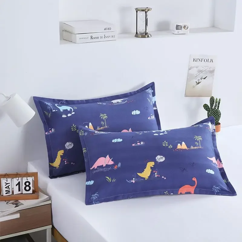 40x60cm 베개 커버 인쇄 귀여운 베개 커버 간단한 패션 코튼 부드럽고 편안한 홈 섬유 학생 커플