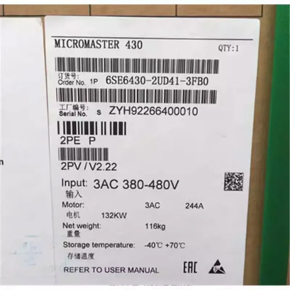 Brand New 6SE6430-2UD41-1FB0 6SE6430-2UD41-1FA0 6SE6430-2UD41-3FA0 6SE6430-2UD41-3FB0  Warrently One-year