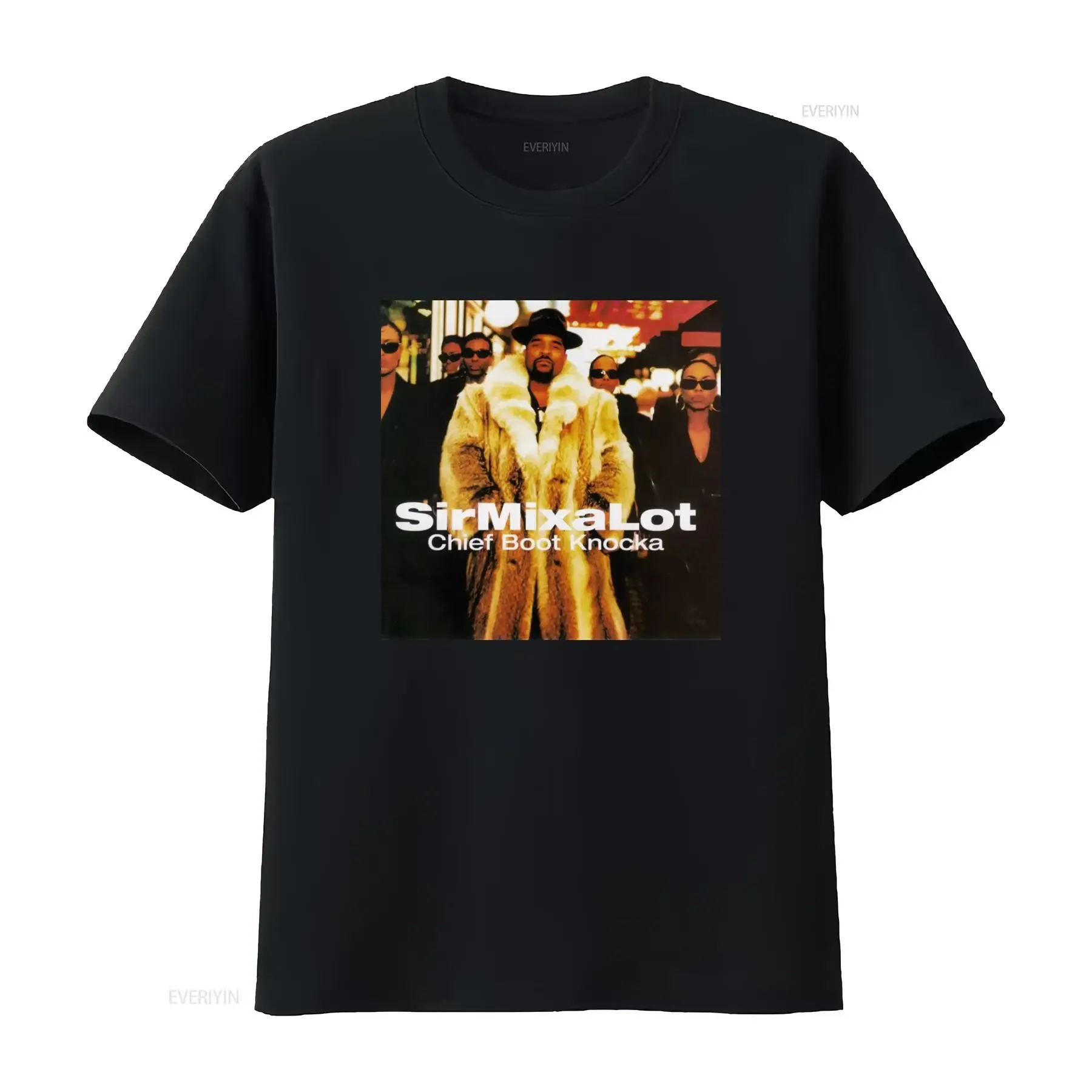 Camiseta Vintage para Adulto Sir Mix A Lot Chief Boot Knocka, Diseño Retro Hip Hop para Moda Urbana, Estilo Vintage Lavado para Hombre