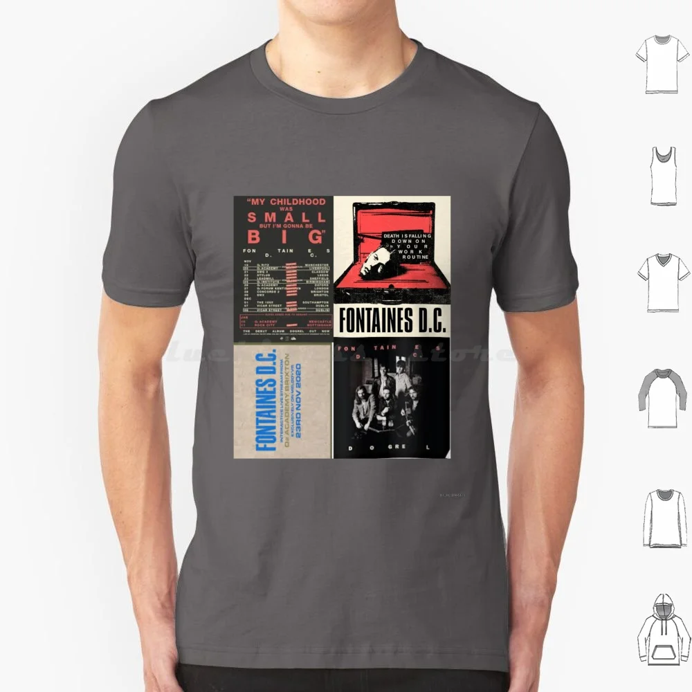 Fontaines T Shirt Big Size 100% Cotton Fontaines Fontaines Band Punk Music Post Punk Live Dogrel Album 2022 Dublin Indie