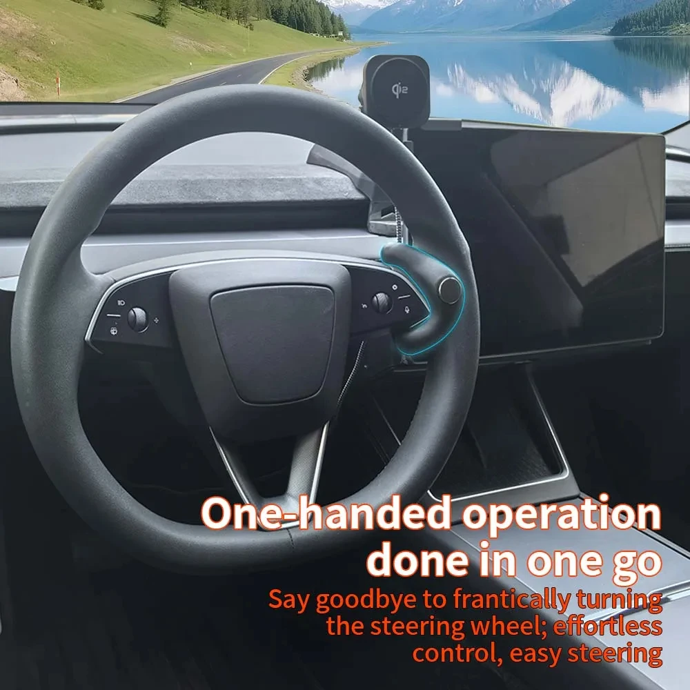 2026 Neuer Lenkrad-Drehknopf für Tesla Model 3 Highland Model Y 2025 2026 Booster-Drehknopf Sicherheitszubehör – Detail 2