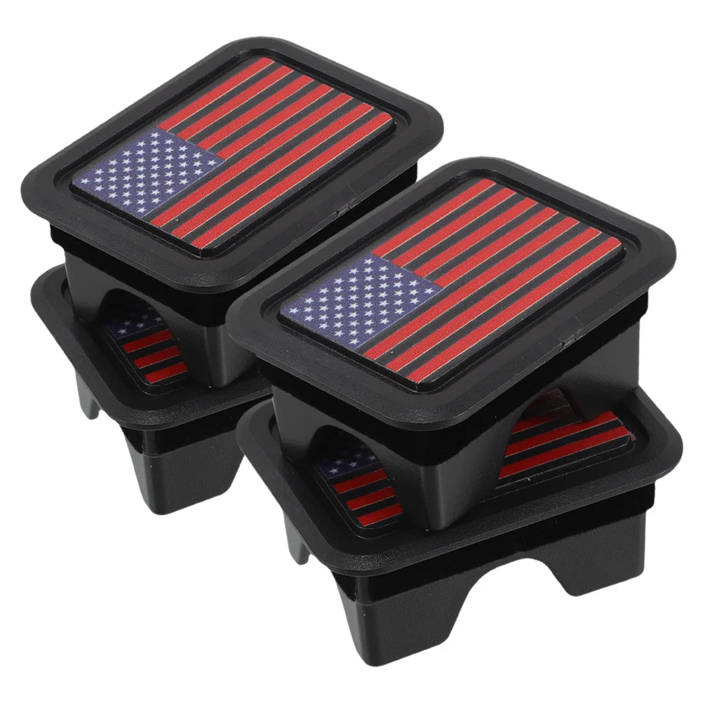 

4pcs Stake Pocket Covers For Truck Rail Holes Durable Plastic Rear Bed Rail Stake Pocket Caps Debris Protection Easy