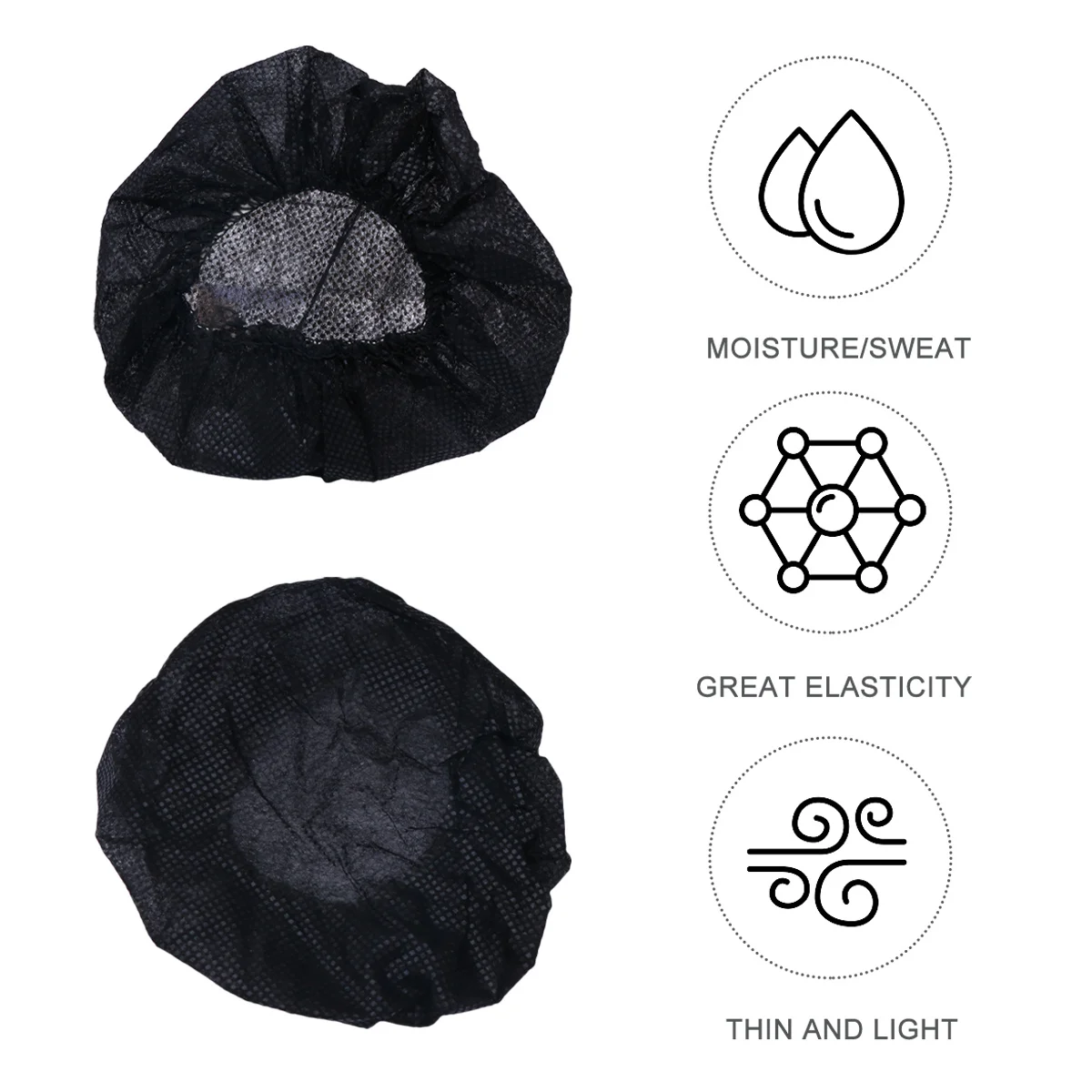 100 قطعة من أغطية حماية سماعة الرأس الناعمة للاستعمال مرة واحدة لنظافة سماعة الرأس تستخدم غطاء سماعة الرأس الواقي #2