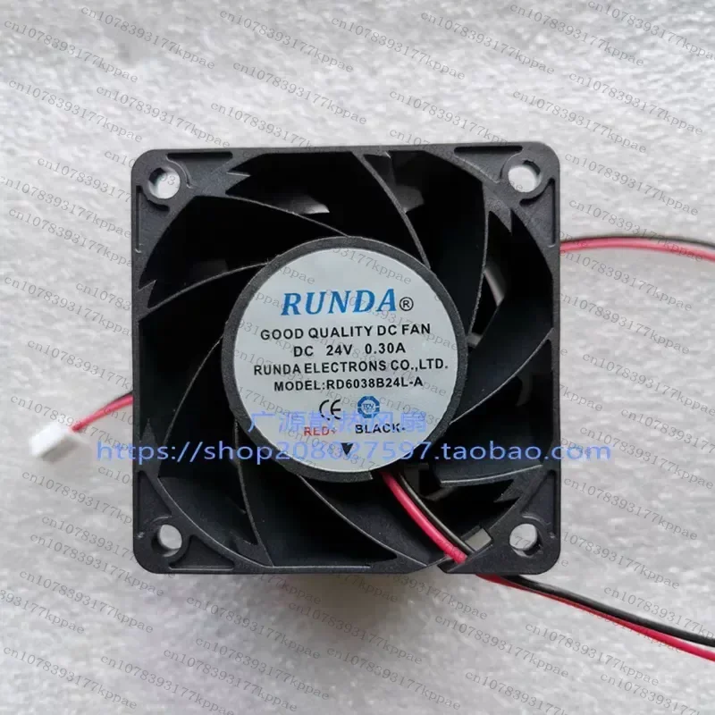 1PCS for RD6038B24L-A DC24V 0.30A 6cm Large Air Volume Inverter Cooling Fan