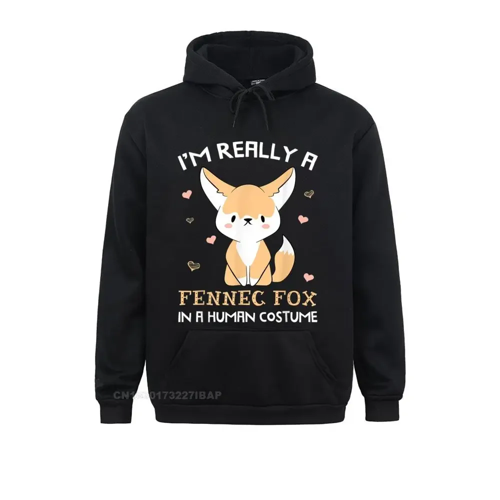 I'm Really A Fennec Fox In A Human Costume Funny Hoodie High Street Hoodies ostern Day Special Sportswears Men's Sweatshirts