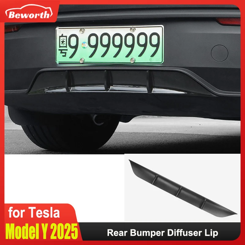 

Диффузор заднего бампера для Tesla Model Y Juniper 2025 Launch Splitter Spoiler Plate Refit Wind Knife Auto Parts Body Kit Trim