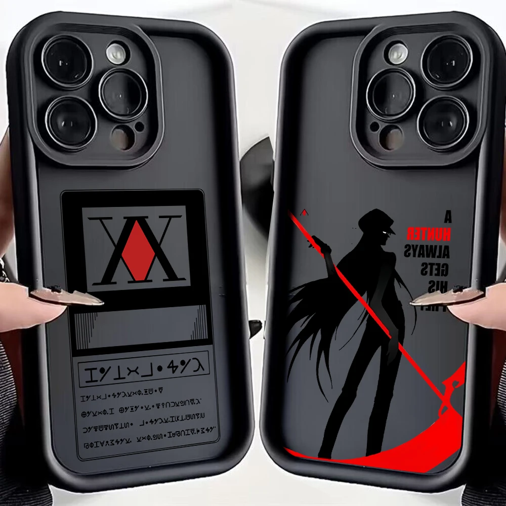 Black HUNTER×HUNTER Hot Anime Phone Case For vivo Y28 Y03 Y17s Y19s Y100 Y78 Y36 Y27 Y16 Y77 Y75 Y35 Y22s Y02 Y72 Y76 5G Cover