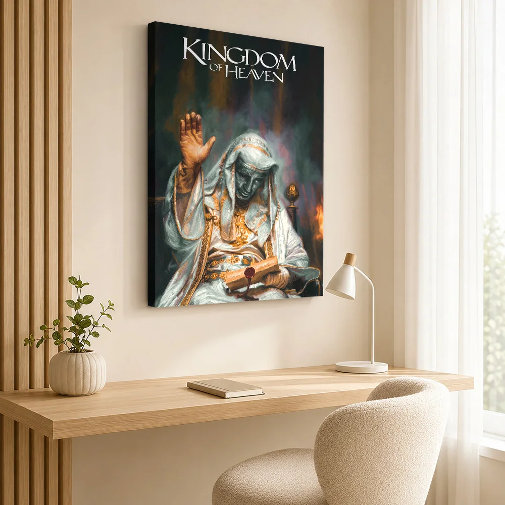 Kingdom of Heaven Movie Canvas Poster Custom Photo Vintage Movie Canvas Wall Art for Bedroom Decor Ready to Hang Gift for Fans