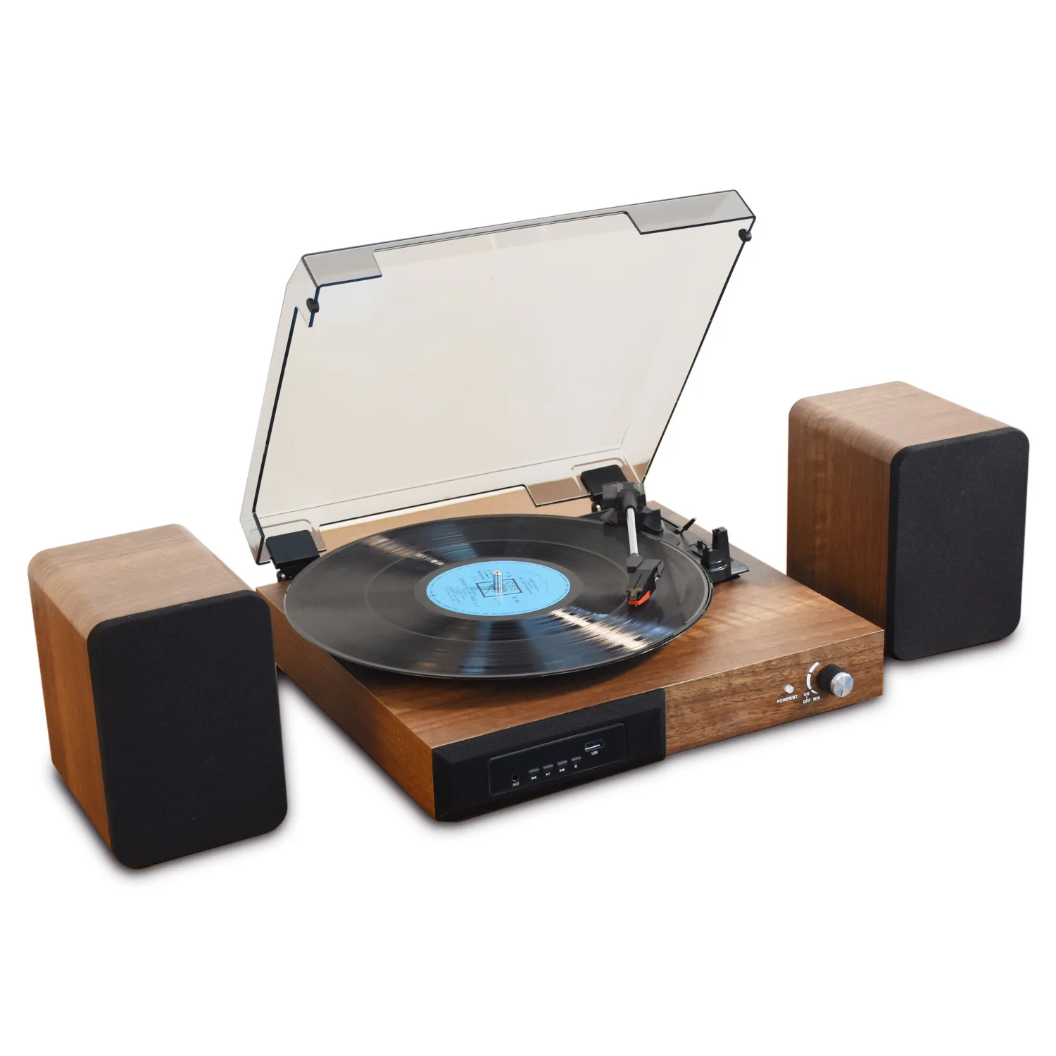 

Bluetooth phonograph, retro vinyl player, simple